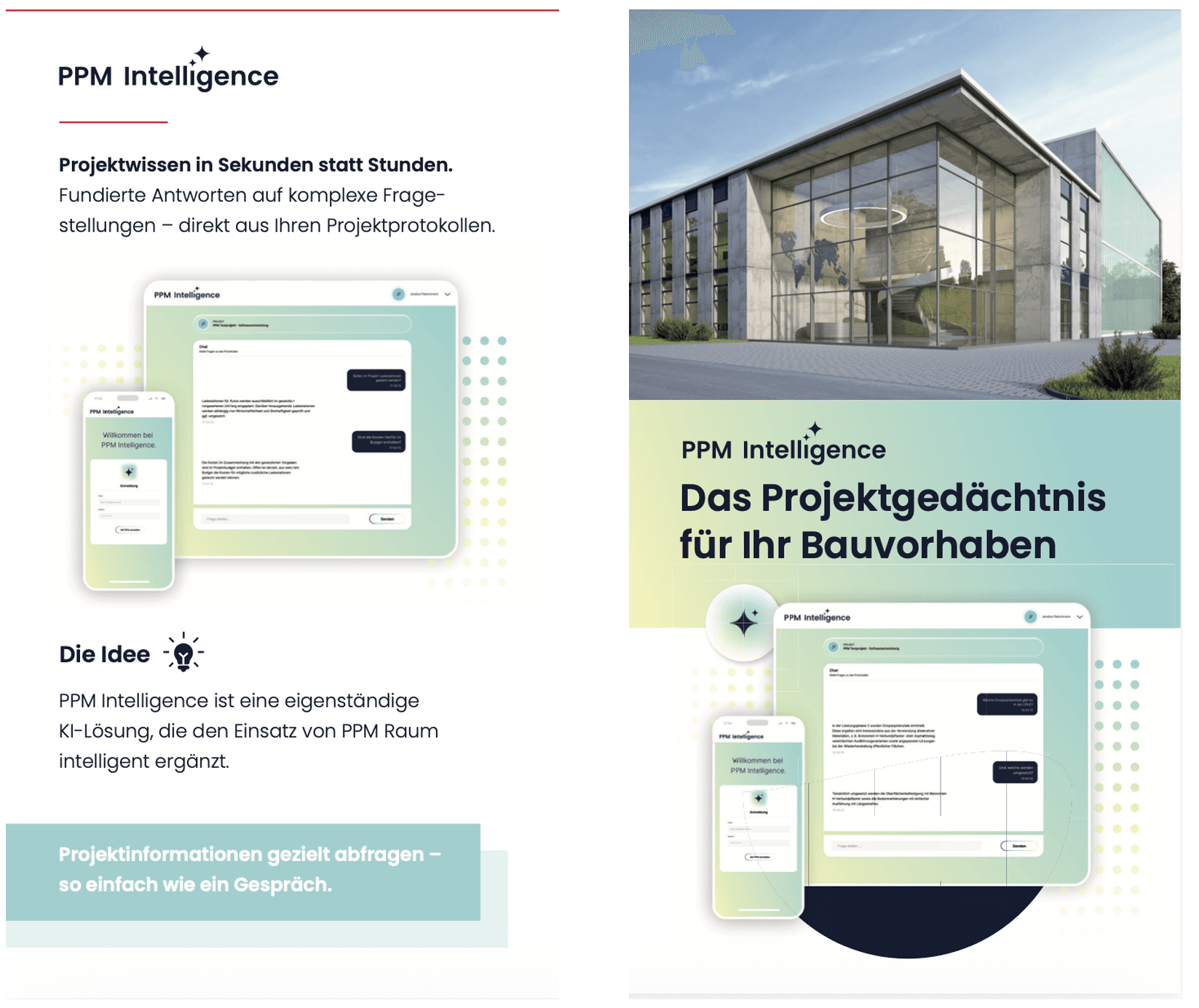 Screenshot der Anwendung PPM Intelligence